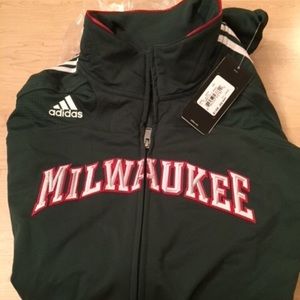 Milwaukee Bucks Adidas Zip Up Performance Jacket